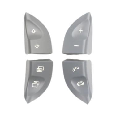 Imagem de QccHieUs Conjunto de botões do interruptor de controle do volante do volante Substitua 2208210679 Parte de reposição esquerda e direita profissional para a, Cinza