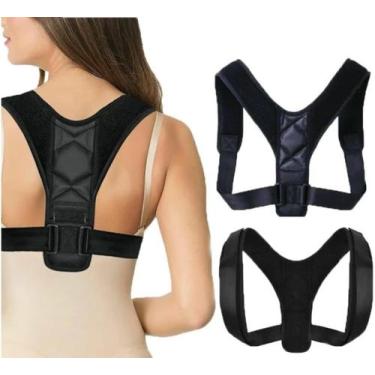 Imagem de Corretor Postural Suporte Ajustável Ombros Costas Coluna Ajeita Coluna