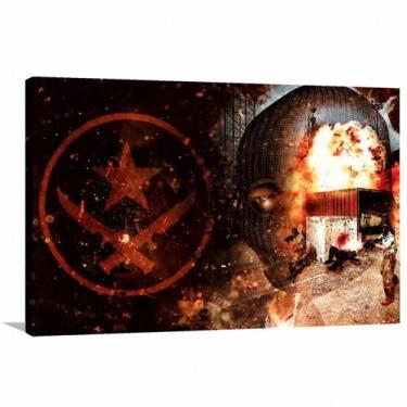 Imagem de Quadro decorativo CSGO - Jogos de FPS - Tela em Tecido - Wall Frame