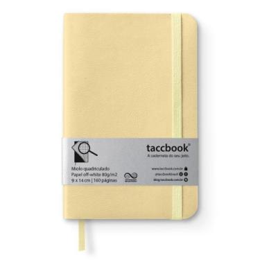 Imagem de Caderneta Quadriculada taccbook Amarelo (pastel) 9x14 Flex