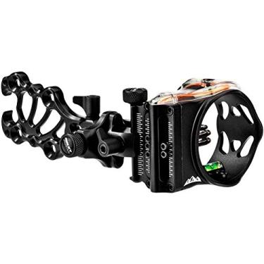 Imagem de Mira de arco Rocky Mountain Direct Mount de 5 pinos - pinos de 19 polegadas, estrutura de alumínio, 2º e 3º eixos ajustáveis, marcadores gravados a laser de elevação e microajuste sem ferramentas