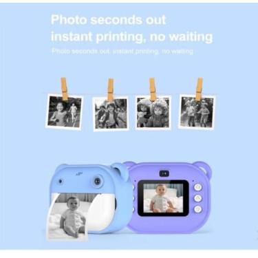 Imagem de Câmera De Impressão Digital Y600 24MP HD 1080P Vídeo Com 1 Rolo De Pap