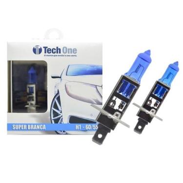Imagem de Lâmpada 8500k Par Super Branca Tip Xenon Tech One H1 H3 H4 H7 H8 H9 H1