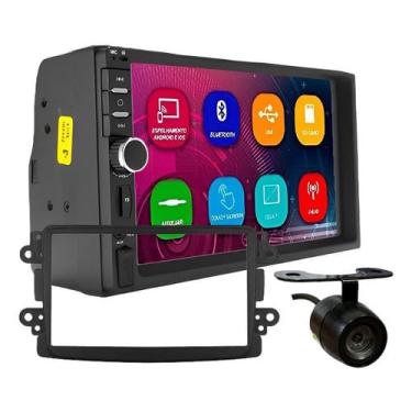 Imagem de Kit central multimidia MP5 7 pol câmera de ré duster kwid oroch logan sandero 2007 A 2014