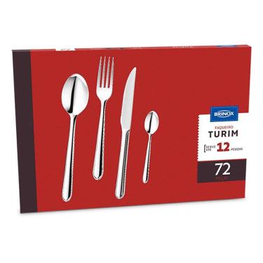 Imagem de Cda Faqueiro Turim 72 Peças Inox Brinox