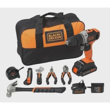 Imagem de Kit Parafusadeira Furadeira de Impacto 20v Max* Com 2 Bateria Bcd704htsa2 Black + decker