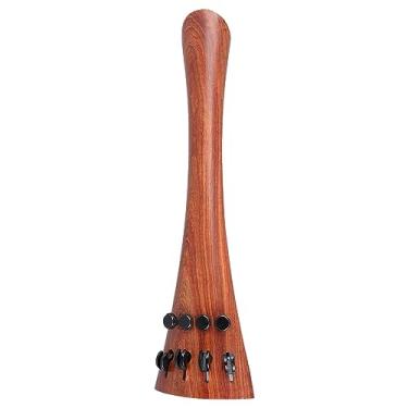 Imagem de MUNEFE Tailpiece do violoncelo, o traseiro musical do violoncelo de sequóia, peças de retenção de violoncelo para amplificar a ressonância e aumentar a qualidade tonal