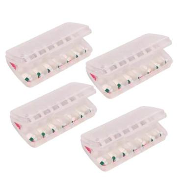 Imagem de Kit 4 Porta Comprimidos Noite e Dia Organizador Semanal de Medicamento