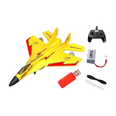 Imagem de EHJRE RC Airplane Glider Flying Presente Prático Versátil Modelo Voador Kit, Amarelo