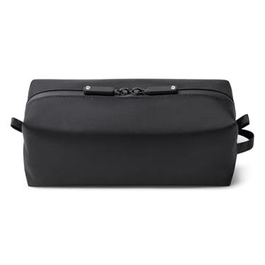 Imagem de Comfyable Bolsa de higiene pessoal pequena para homens, mini bolsa de escova de dentes fina, bolsa de kit Dopp, Preto +, Medium, Funcional