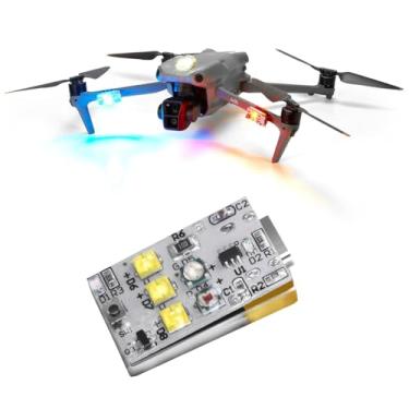 Imagem de Drone Strobe Anti Collision Light - Rechargeable LED Night Flying Lamp, 10 Modes & 2-Mile Visibility Compatible with Dji Mini 4 Pro/Avata 2/Air 3S/Mavic 3 Pro/Mini 3 Pro/Air 2S/2 SE Accessories