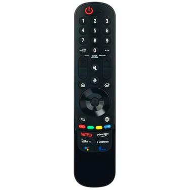 Imagem de MR21GA Controle remoto de substituição de voz aplicável para LG Smart TV 60UP8000PUR 86UP8770PUA OLED65A1AUA 60UP8000PUA 60UP7670PUB 70UP7070PUE 50NANO75PUA 75NANO90UPA 75UP7070PUD 50NANO75PUA