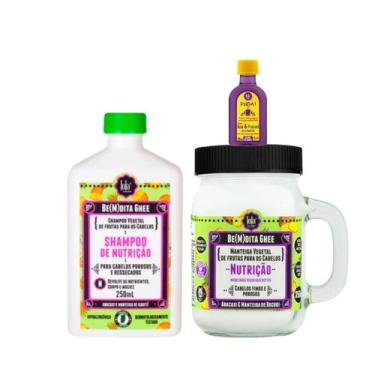 Imagem de Kit Lola Bemdita Ghee Nutrição Sh 250ml + Masc 350ml + Pinga! Óleo Aça