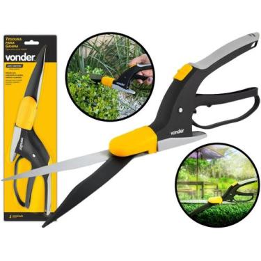 Imagem de Tesoura Profissional Para Cortar Grama Galhos Jardinagem Poda Multiuso