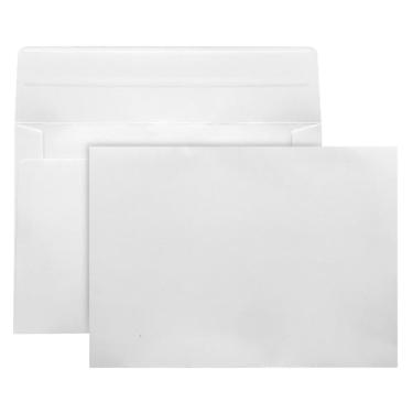 Imagem de Pacote com 100 envelopes brancos, envelopes de convite A4, casamento, chá de bebê, envelopes brancos marrons para cartões personalizados, festa de aniversário, 4 x 6 envelopes para convites