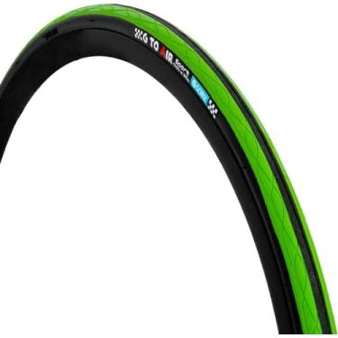 Imagem de GORIX Pneu de bicicleta de estrada 700×23C ou 700×25C ou 700×28C bicicleta de ciclismo (Gtoair) (700×25c, preto × verde (1 pneu))