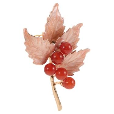 Imagem de LIFKOME Broche de folha de bordo, folhas, alfinete, plantas, colarinho, acessório de joias, berloque de folha de bordo para mochila, cachecol, bolsa, chapéu, decoração, 7.20X4.70X1.50CM, Zinco, Sem