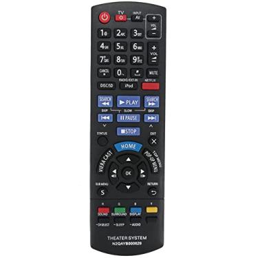 Imagem de Controle remoto de substituição N2QAYB000629 adequado para sistema de home theater Panasonic SC-BTT268 SC-BTT370 SC-BTT270 SC-BTT770 SC-BTT273 SA-BTT268 SCBTT268 SCBTT370 SCBTT270 BTT7700 SCBTT273