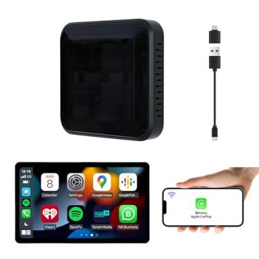 Imagem de Higet Adaptador sem fio Apple Carplay: adaptador sem fio CarPlay para iPhone Convert Dongle Carplay com fio para sem fio para carros CarPlay com fio OEM