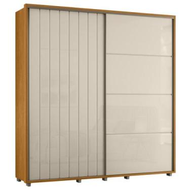 Imagem de Guarda Roupa Casal 230cm Com 2 Portas Verbena Off/Cinamomo Z10 - Mpoze