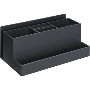 Imagem de Organizador de Mesa Multiuso Escritório Maquiagens Preto - ACRIMET