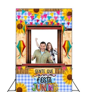 Imagem de Painel Fundo Interativo Vazado Festa Junina São João Tecido 1,50x2,20m (FIFJN0015)