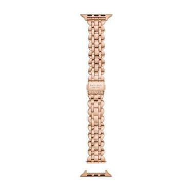 Imagem de kate spade new york Pulseira feminina de aço inoxidável rosa dourado 42/44/45 mm para Apple Watch®