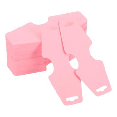 Imagem de PATIKIL 200 peças de cartões de exibição de colar e pulseira, porta-cartões em branco, embalagem de joias para pendurar colares, gargantilhas, brincos, acessórios de faixa de cabelo (rosa claro, 12 x