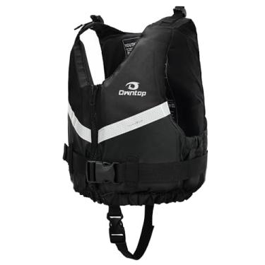 Imagem de Owntop Colete De Natação Adulto, Jaqueta Ultrafina Masculina, Fivelas Confortáveis Na Virilha E Zíper, Treinamento Natação, Caiaque, Passeios Barco, Esportes Aquáticos (Preto, Gg/Gg)