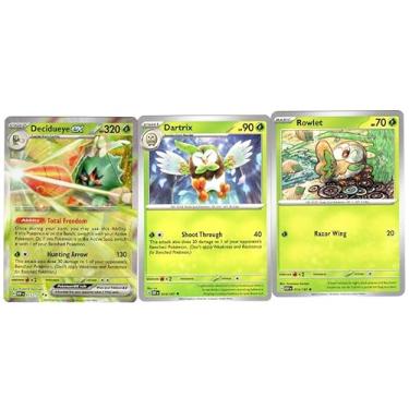 Imagem de Decidueye ex 015/197 Double Rare - Obsidian Flames - Pokemon Evolution 3 Card Lot