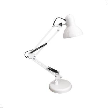 Imagem de Luminária Mesa Pixar Base E27 Articulável Com Base Branco Lm