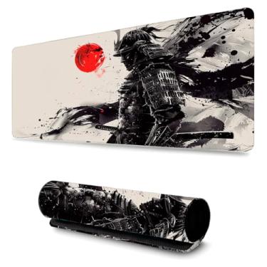 Imagem de Mouse Pad Gamer Profissional Confortável Antiderrapante Escritório e Games 90x40cm Diversas Estampas Samurais (Samurai | 4)