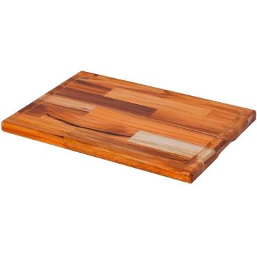 Imagem de Tábua de Carne Retangular Madeira Legumes Churrasco 35x50 cm