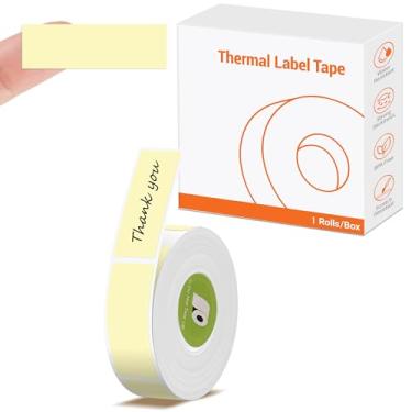 Imagem de Rongta Fita adesiva R5, 14 x 40 mm (0,55 "x1,57"), substituição de fita térmica laminada padrão, para escritório doméstico e pequenas empresas, 180 etiquetas/rolo (amarelo, 1 rolo)
