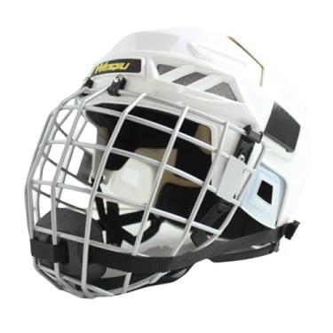 Imagem de Aymzbd Capacete de Hóquei, Capacete de Patinação Profissional, Acolchoamento de Espuma, Acessório de Hóquei, Velocidade No Gelo, Capacete de Skate para Compe, L