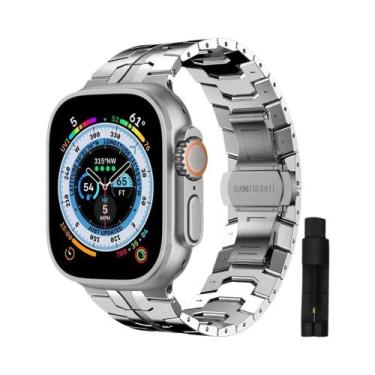 Imagem de Pulseira de Metal Luxo para Apple Watch 49mm/45mm/44mm/42mm/46mm - Cor