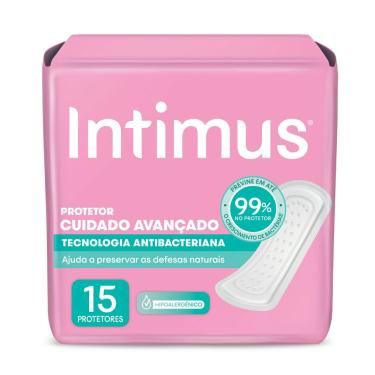 Imagem de Protetor Diário Intimus Tecnologia Antibacteriana 15 unidades