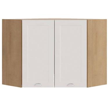 Imagem de Armario Aereo Canto Obliquo 2 Portas 75 cm CD685 Branco Dtall
