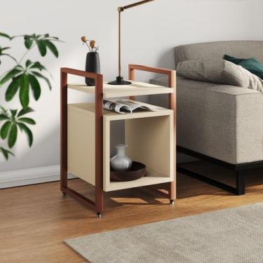 Imagem de Mesa de Apoio Cabeceira Baú de Cama para Quarto Industrial Marrocos Ba