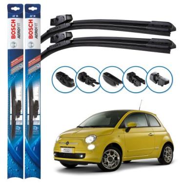 Imagem de Par de Palhetas Limpador Parabrisa Multiclip Original Bosch Fiat 500 2