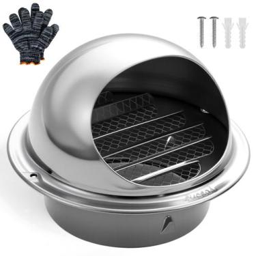 Imagem de Tampa de ventilação do secador TOYIEW de aço inoxidável redonda de 4 p