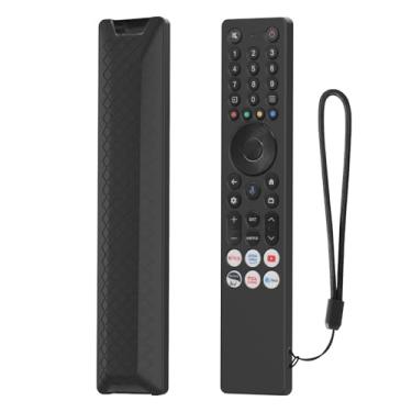 Imagem de LEFXMOPHY Capa protetora para controle remoto TCL RC833A / TCL 2025 C71K 4K Voice TV - Preta