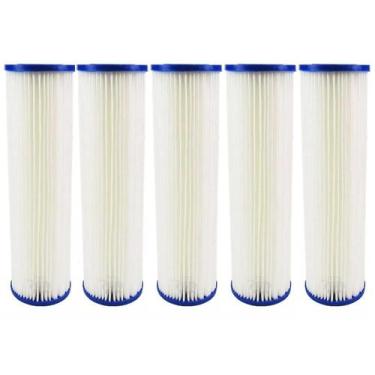 Imagem de 5 Unidades Elemento Filtrante Plissado 10 X 2 1/2 5 Micras - Br Fish A