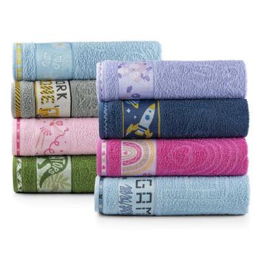 Imagem de Toalha de Banho Kids Infantil 100 Algodão Mimimi 1,15m x 75cm Estampad
