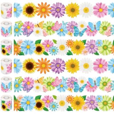 Imagem de Sayglossy Cortar flores borboletas bordas boletim recortes de flores decoração de sala de aula decoração de sala de aula decalques de parede para casa, escritório, escola, férias, festa