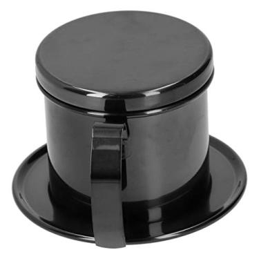 Imagem de KIMISS 304 Cafeteira de Gotejamento Em Aço Inoxidável - Elegante Infusor de Cafeteira para Uso Em Casa, Escritório e Uso Ao Ar Livre (Preto)
