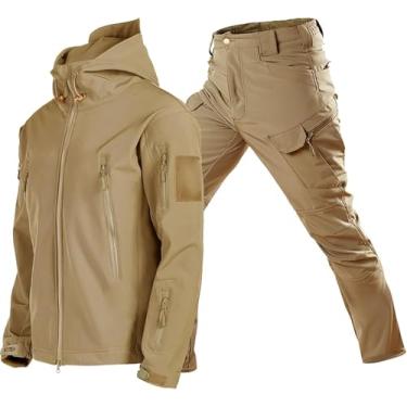 Imagem de Roupa De Chuva Para Homens Com Capuz Impermeável Roupa Repelente à Água Jacet De Chuva E Calças De Chuva Roupas De Chuva Bicicleta Roupa De Chuva Ao Ar Livre Para Caminhada, gray, L