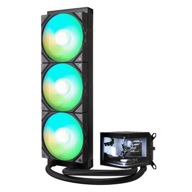 Imagem de Cooler Liquid TRYX Panorama 360 Argb Black Aio 6.5"/Amoled