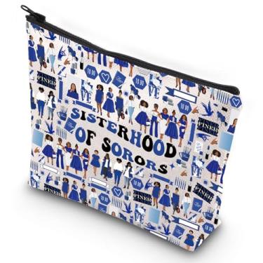 Imagem de G2TUP Sorority Sister 1920 Tote Bag Finer Since 1920 Gift Sisterhood Of Sorors Bolsa de ombro Zeta Sorority Paraphernalia (Sisterhood Finer MG)