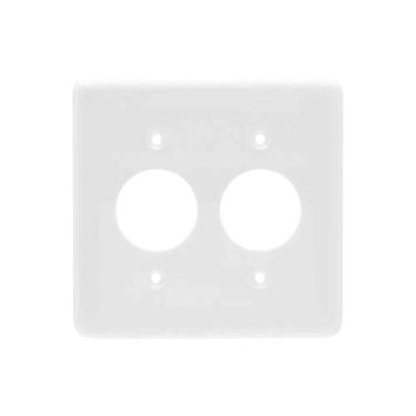 Imagem de Espelho 4x4 Com 2 Tomadas Redondas - Linha Stylus - Ilumi